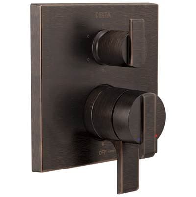 Delta Faucet Ara Angular Modern Monitor 17 Series Valve Trim with 6-Setting Integrated Diverter - Venetian Bronze