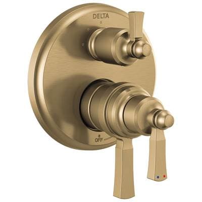 Delta Faucet DorvalE Traditional 2-Handle Monitor 17T Series Valve Trim with 3 Setting Diverter - Champagne Bronze
