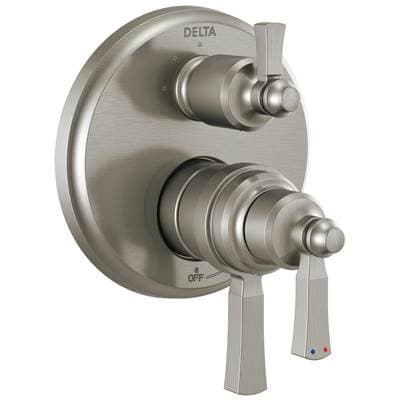 Delta Faucet DorvalE Traditional 2-Handle Monitor 17T Series Valve Trim with 3 Setting Diverter - Stainless