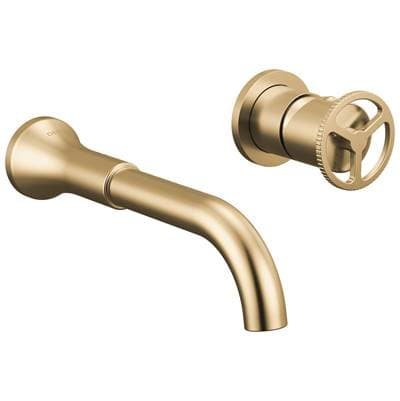 Delta Faucet Trinsic Single Handle Wall Mount Bathroom Faucet Trim - Champagne Bronze