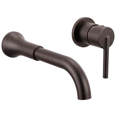 Delta Faucet Trinsic Single Handle Wall Mount Bathroom Faucet Trim - Venetian Bronze