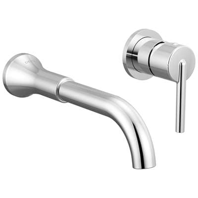 Delta Faucet Trinsic Single Handle Wall Mount Bathroom Faucet Trim - Chrome