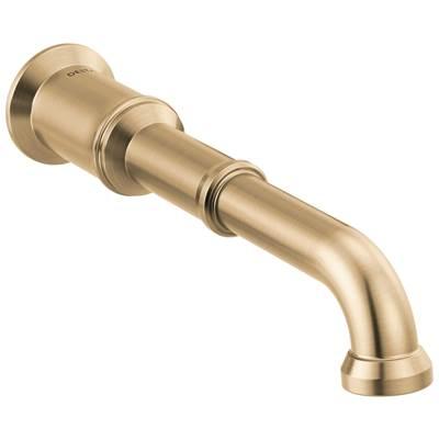 BroderickE Two Handle Wall Mount Bathroom Faucet Trim - Less Handles - Lumicoat Champagne Bronze by Delta Faucet