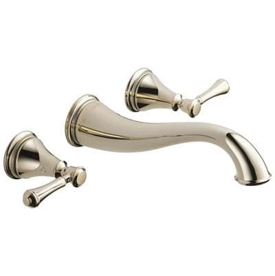 Delta Faucet CassidyE Two Handle Wall Mount Bathroom Faucet Trim - Polished Nickel