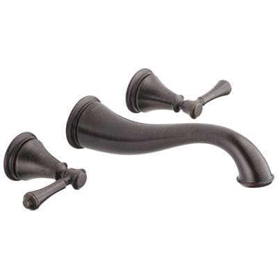 Delta Faucet CassidyE Two Handle Wall Mount Bathroom Faucet Trim - Venetian Bronze
