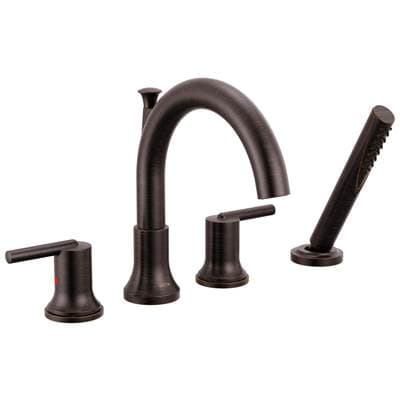 Delta Faucet Trinsic Roman Tub with Hand Shower Trim - Venetian Bronze