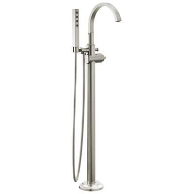 Delta Faucet Tetrae Floor Mount Tub Filler Trim - Lumicoat - Stainless by Delta Faucet
