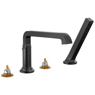 Delta Faucet Tetrae Roman Tub Trim With Hand Shower - - Matte Black by Delta Faucet