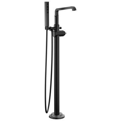 Delta Faucet Tetrae Floor Mount Tub Filler Trim - - Matte Black by Delta Faucet