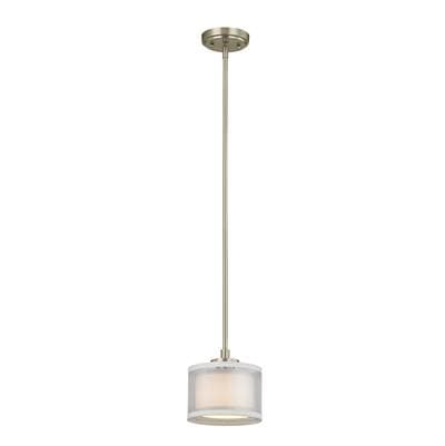 Dolan Design Double Organza Minipendant - Satin Nickel by Dolan Design