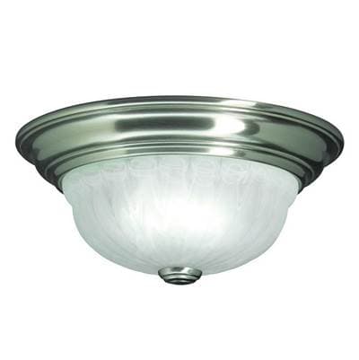 Dolan Design Richland 1Lt Flushmount - Satin Nickel by Dolan Design