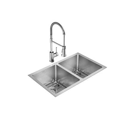 Elkay Reserve Selection 16 Gauge Stainless Steel 30.75'' X 18.5'' X 10'' 50/50 Double Bowl...