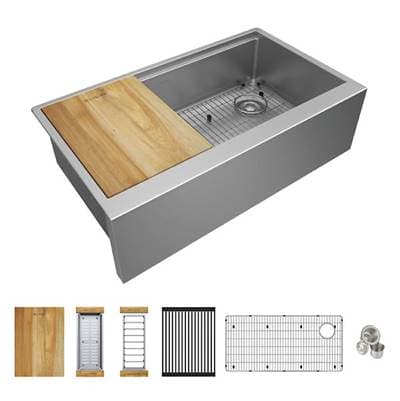 Elkay Reserve Selection Elkay Crosstown 16 Gauge Workstation Stainless Steel 34-7/8'' X 20-1/4''...