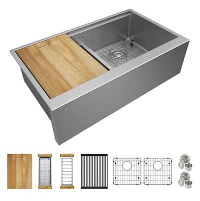 Elkay Reserve Selection Elkay Crosstown 16 Gauge Workstation Stainless Steel 34-7/8'' X 20-1/4''... by Elkay Reserve Selection