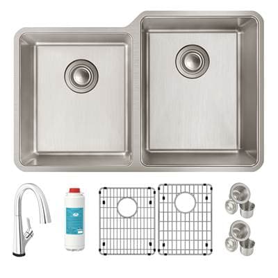 Elkay Reserve Selection Elkay Lustertone Iconix 18 Gauge Stainless Steel 31-1/4'' X 20-1/2'' X... by Elkay Reserve Selection