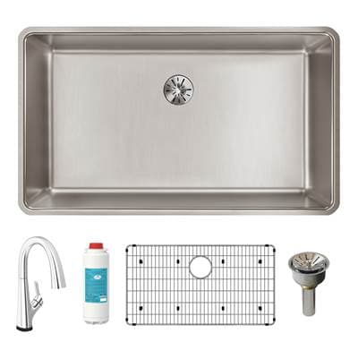 Elkay Reserve Selection Elkay Lustertone Iconix 16 Gauge Stainless Steel 32-1/2 X 19-1/2'' X 9''...