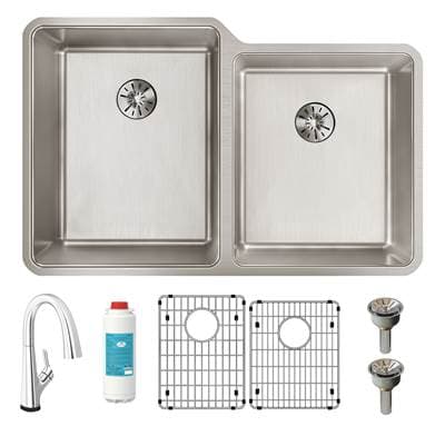 Elkay Reserve Selection Elkay Lustertone Iconix 16 Gauge Stainless Steel 31-1/4'' X 20-1/2'' X...