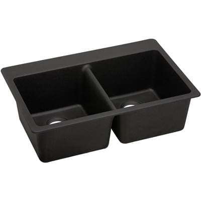 Elkay Reserve Selection Elkay Quartz Luxe 33'' X 22'' X 9-1/2'' Equal Double Bowl Drop-in Sink -... by Elkay Reserve Selection