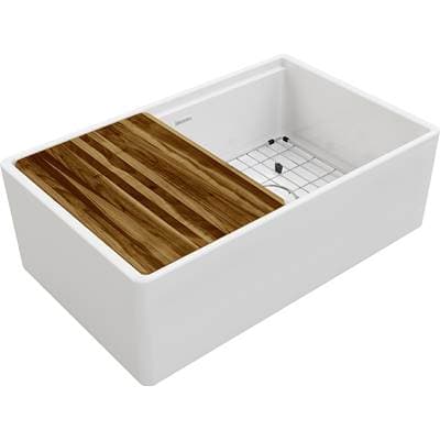Elkay Reserve Selection Elkay Fireclay 30'' X 18-13/16'' X 9-5/8'' Single Bowl Farmhouse...