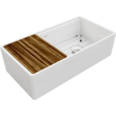 Elkay Reserve Selection Elkay Fireclay 36'' X 18-13/16'' X 9-5/8'' Single Bowl Farmhouse...