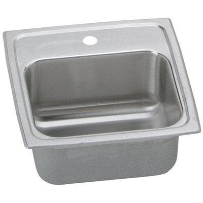 Elkay Used for Common Rtg - Replaced with Blr15160; 18 Gauge Stainless Steel 15'' X 15'' X...