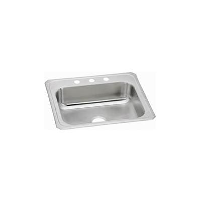 Elkay 20 Gauge Stainless Steel 25'' X 21.25'' X 6.875'' Single Bowl Drop-in Kitchen Sink -...