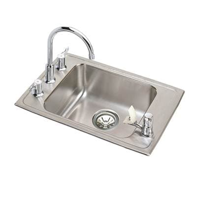 Elkay Lustertone Classic Stainless Steel 22'' X 19-1/2'' X 6-1/2'' Single Bowl Drop-in Classroom... by Elkay