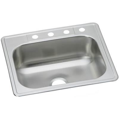 20 Gauge Stainless Steel 33'' x 22'' x 8.0625'' Single Bowl Drop-in Kitchen Sink by Elkay