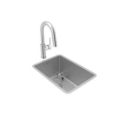Elkay Crosstown 18 Gauge Stainless Steel 13-1/2'' X 18-1/2'' X 9'', Single Bowl Undermount Bar...