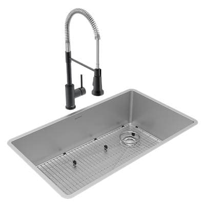 Elkay Crosstown 18 Gauge Stainless Steel 31-1/2'' X 18-1/2'' X 9'', Single Bowl Undermount Sink,...