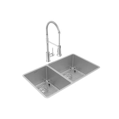 Elkay Crosstown 18 Gauge Stainless Steel 31-1/2'' X 18-1/2'' X 9'', 40/60 Double Bowl Undermount... by Elkay