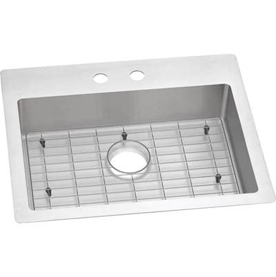 Elkay 18 Gauge Stainless Steel 25'' X 22'' X 6'' Single Bowl Dual Mount Kitchen Sink Kit -... by Elkay