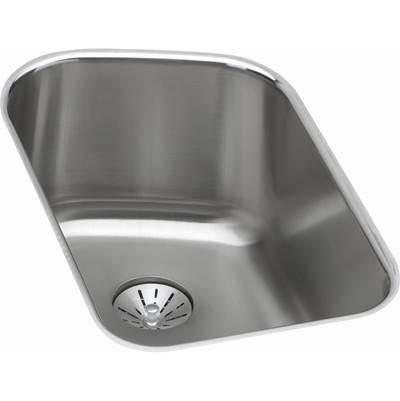 18 Gauge Stainless Steel 13.5'' x 20.4375'' x 9'' Single Bowl Undermount Kitchen Sink Kit