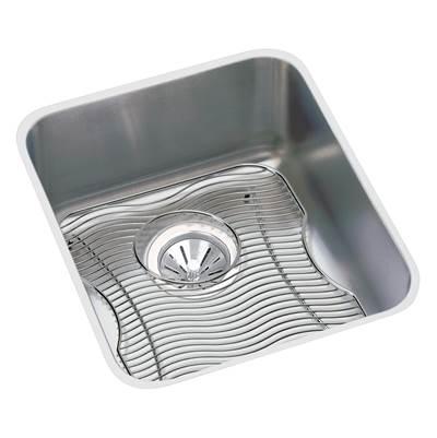 18 Gauge Stainless Steel 16'' x 18.5'' x 7.875'' Single Bowl Undermount Kitchen Sink Kit by Elkay