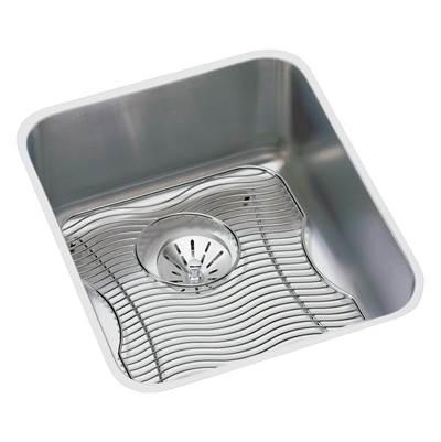 18 Gauge Stainless Steel 16'' x 18.5'' x 7.875'' Single Bowl Undermount Kitchen Sink Kit