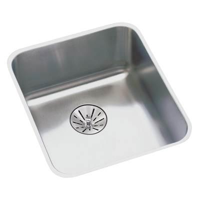 18 Gauge Stainless Steel 16.5'' x 16.5'' x 5.375'' Single Bowl Undermount Kitchen Sink Kit by Elkay