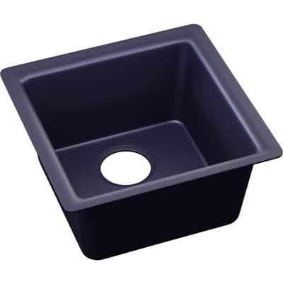 Elkay Quartz Luxe 15-3/4'' X 15-3/4'' X 7-11/16'' Single Bowl Dual Mount Bar Sink - Jubilee by Elkay