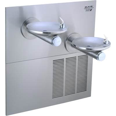 Elkay Swirlflo Fountain Bi-level Greenspec ADA Filtered Refrigerated, Stainless - Stainless Steel