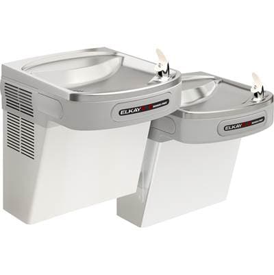 Elkay Bi-level ADA Cooler Dual Hands Free Activation, Non-filtered Refrigerated Light Gray -... by Elkay
