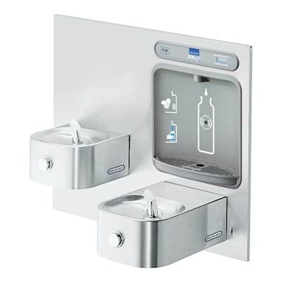 Elkay Ezh2o Bottle Filling Station and Integral Soft Sides Fountain, Non-filtered...
