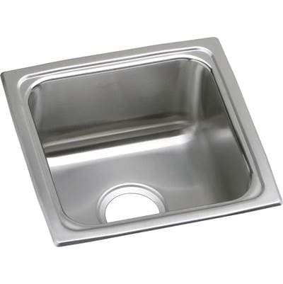 Elkay 18 Gauge Stainless Steel 13'' X 13'' X 7.625'' Single Bowl Drop-in Kitchen Sink - Lustrous... by Elkay