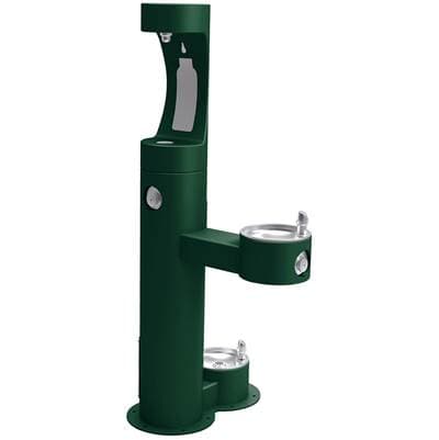 Elkay Outdoor Ezh2o Upper Bottle Filling Station, Bi-level Pedestal with Pet Station Nonfilter,...