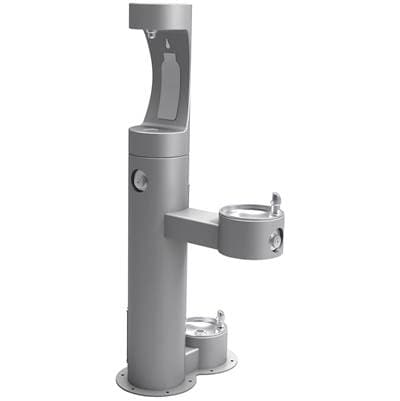 Elkay Outdoor Ezh2o Upper Bottle Filling Station Bi-level, Pedestal with Pet Station Non-filtered... by Elkay