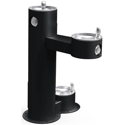Elkay Outdoor Fountain Bi-level Pedestal with Pet Station, Non-filtered Non-refrigerated, Freeze...