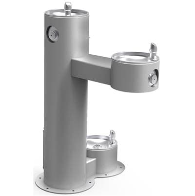 Elkay Outdoor Fountain Bi-level Pedestal with Pet Station, Non-filtered Non-refrigerated, Freeze... by Elkay