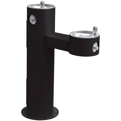 Elkay Outdoor Fountain Bi-level Pedestal Non-filtered, Non-refrigerated Freeze Resistant - Black