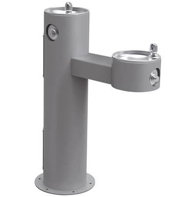 Elkay Outdoor Fountain Bi-level Pedestal Non-filtered, Non-refrigerated Freeze Resistant - Gray by Elkay