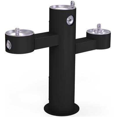 Elkay Outdoor Fountain Tri-level Pedestal Non-filtered, Non-refrigerated - Black by Elkay