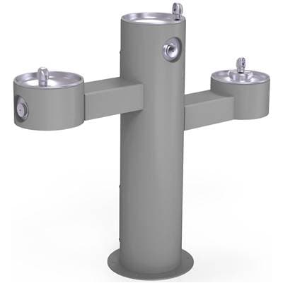Elkay Outdoor Fountain Tri-level Pedestal Non-filtered, Non-refrigerated - Gray