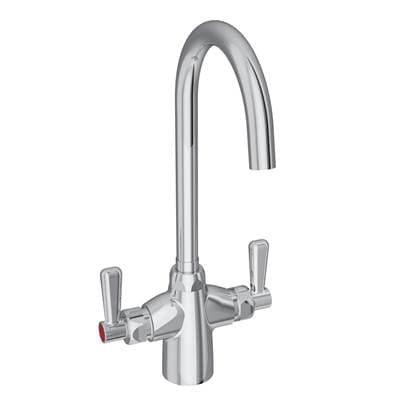 Elkay Single Hole with Concealed Deck Laminar Flow Faucet with 5'' Gooseneck Spout 2'' Lever...